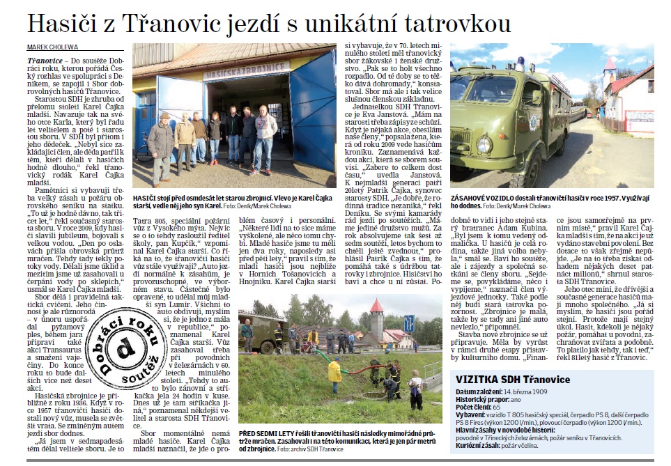 DOBRÁCI ROKU 2016